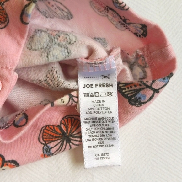 joe fresh butterfly flounced sleeve summer romper playsuit 3-6 months baby girl - Picture 5 of 7